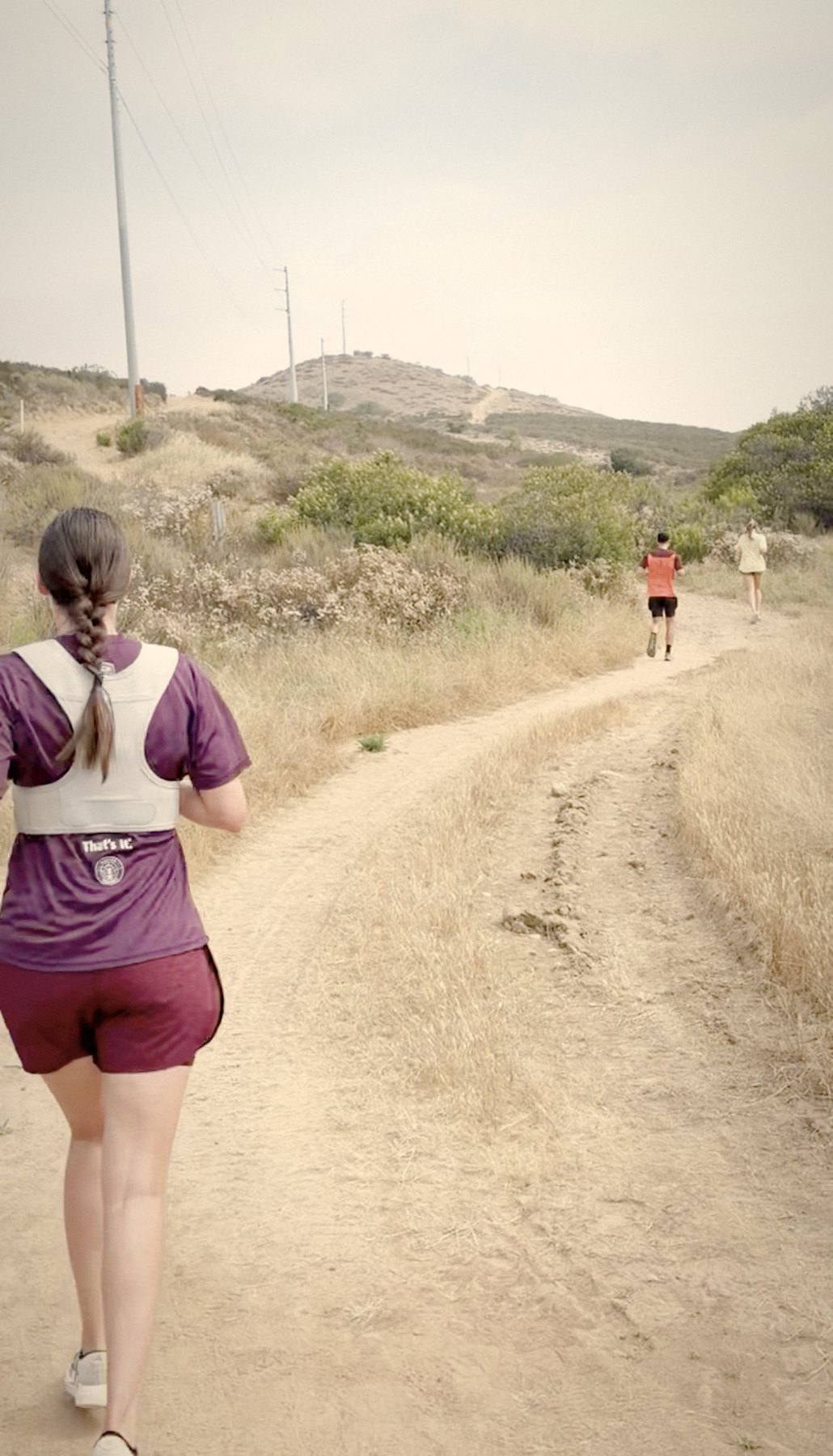 Trail running in the San Diego hills